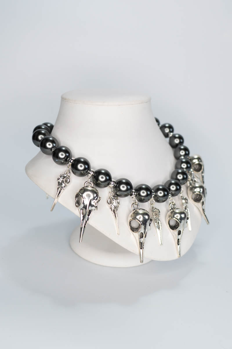Birds and Pearls Necklace