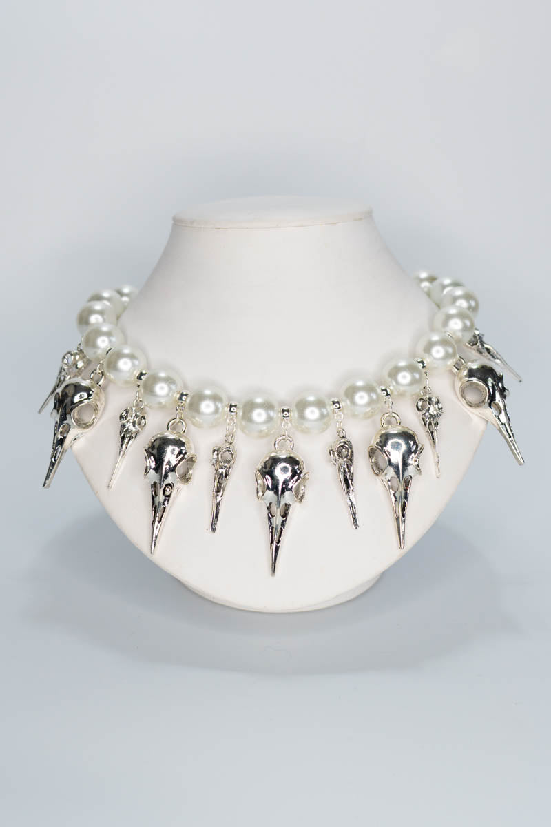 Birds and Pearls Necklace