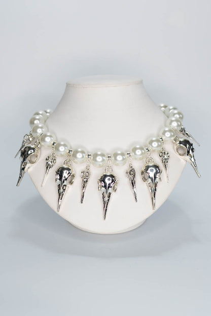 Birds and Pearls Necklace
