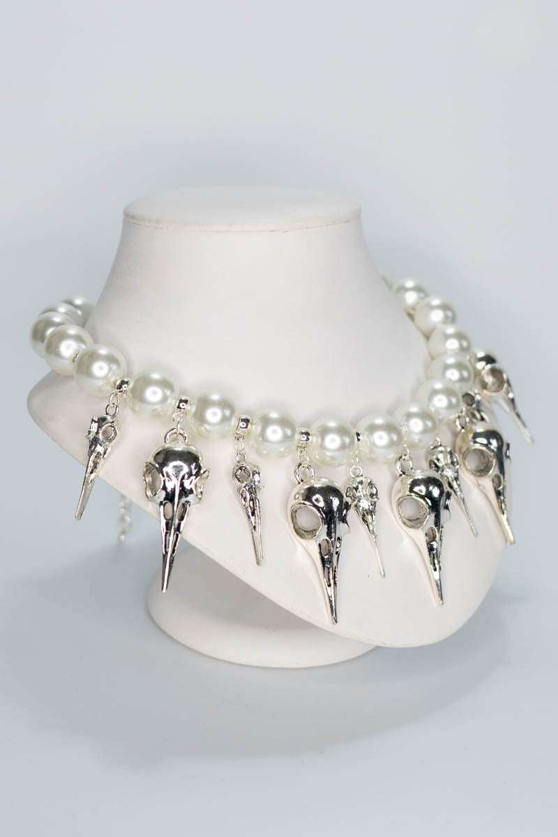 Birds and Pearls Necklace