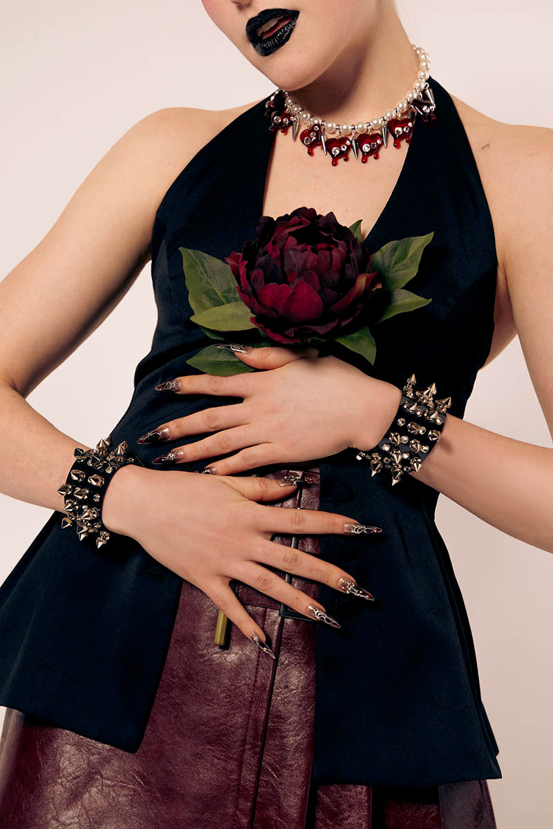 Studs and Diamonds Bangle