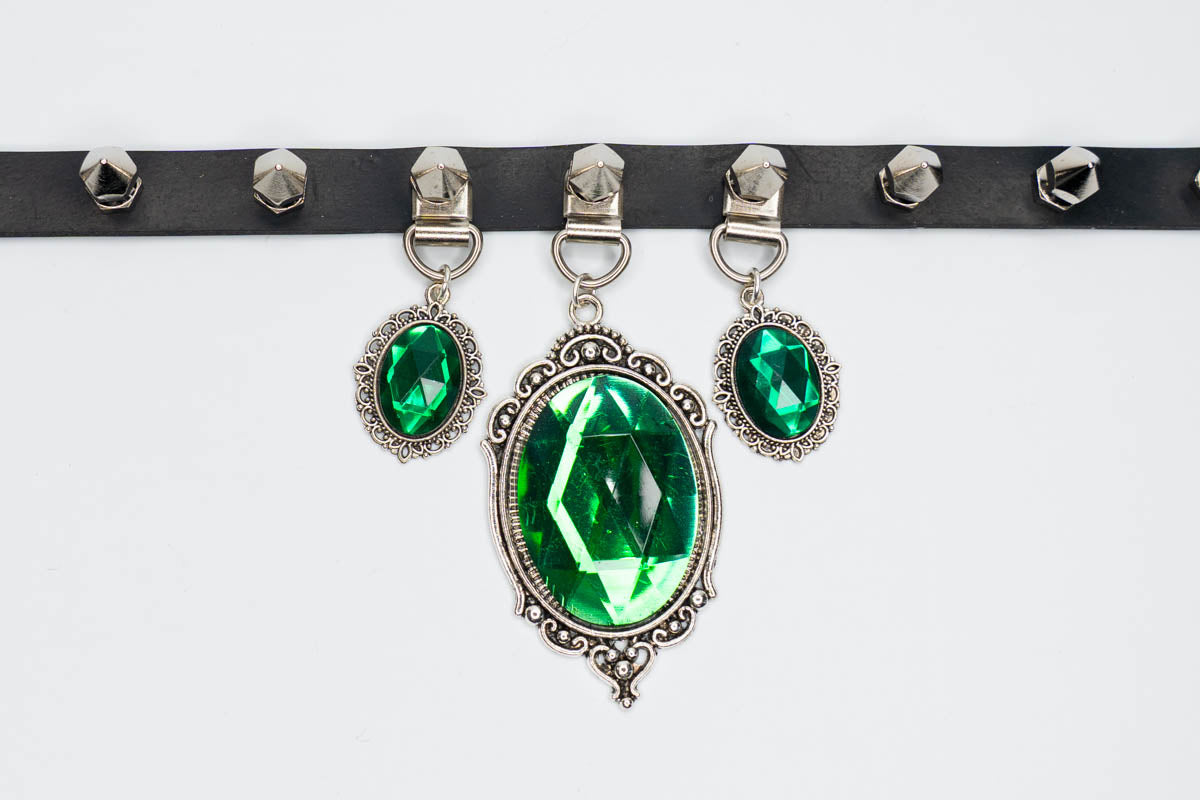 Triple Baroque Crystal Pendant Choker