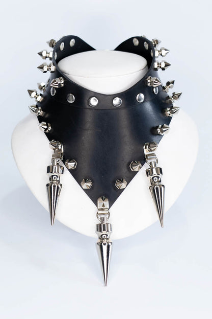 Half Posture Collar with Giant Spike Drops
