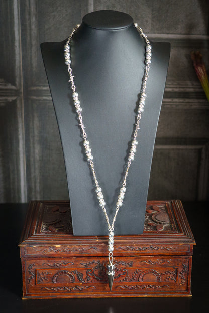Rosary with Silver Beads