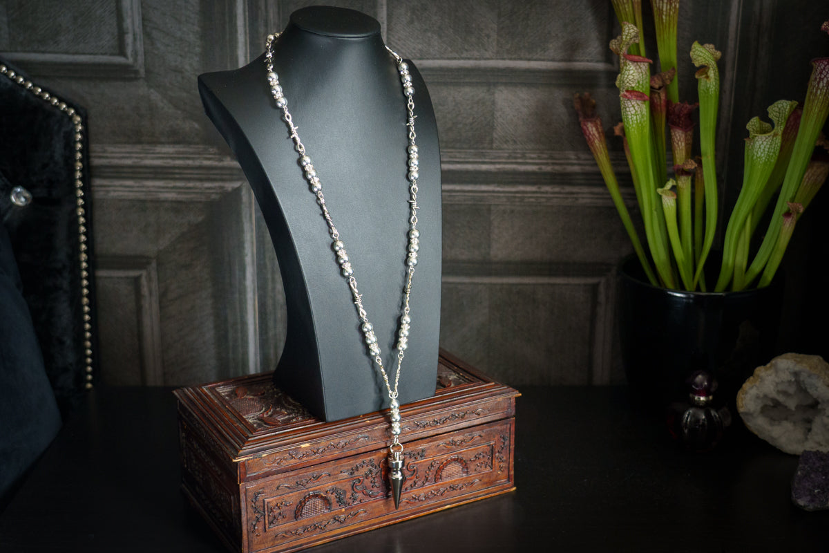 Rosary with Silver Beads