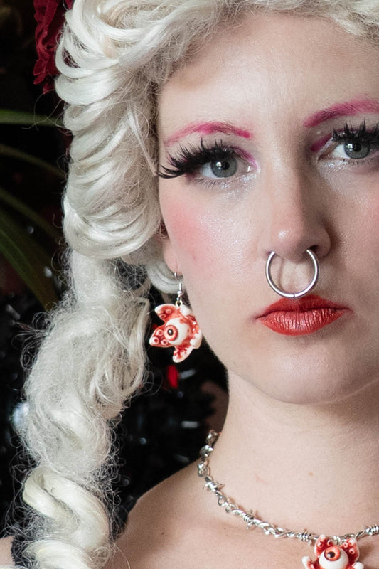 Flower Eyeball Earrings