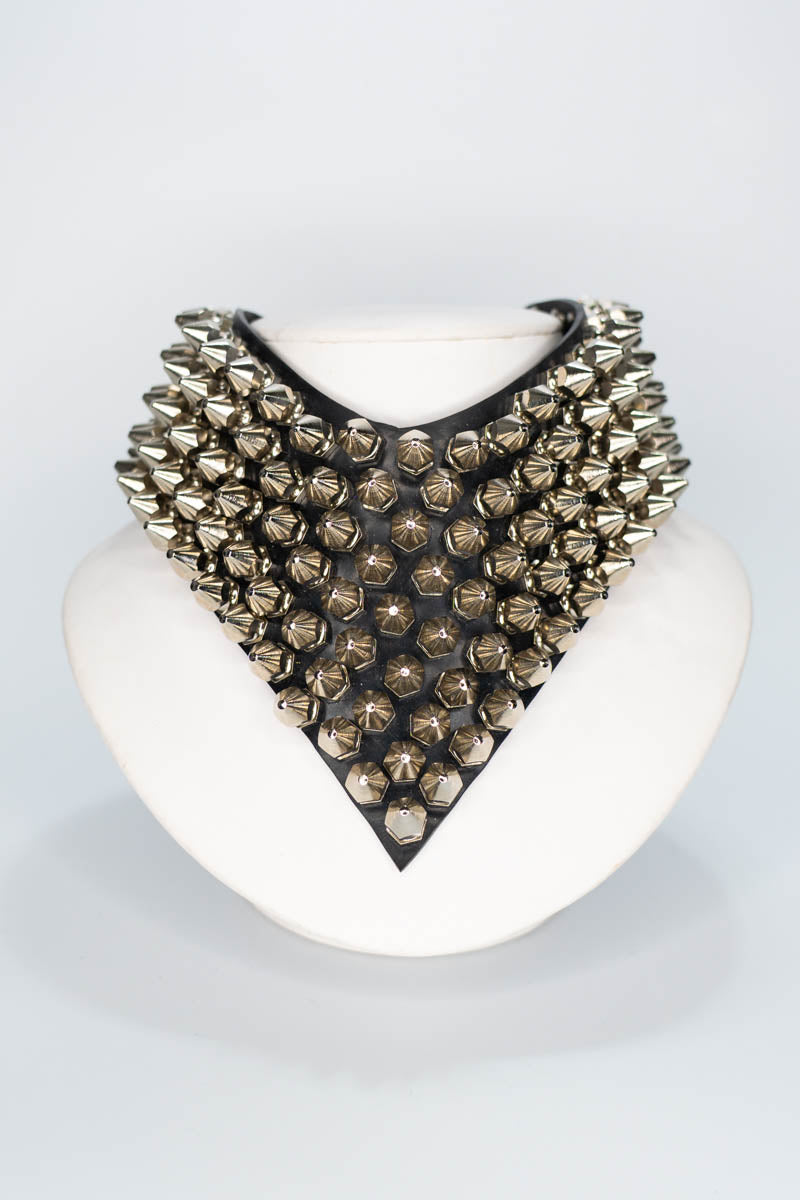 Large Spike Choker - Prong Jewellery