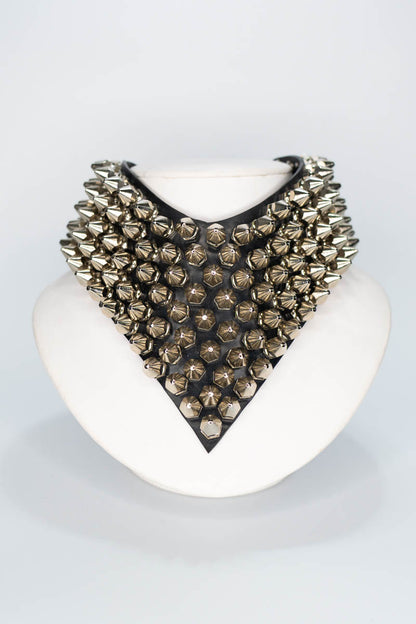 Large Spike Choker - Prong Jewellery