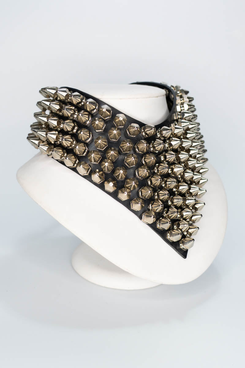Large Spike Choker - Prong Jewellery