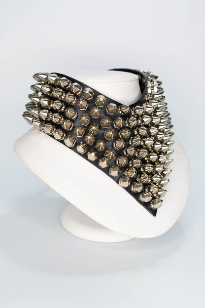 Large Spike Choker - Prong Jewellery