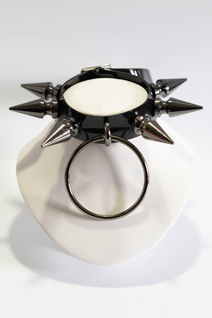 Giant Spikes Choker with Ring