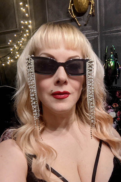 Diamante Chain Sunglasses