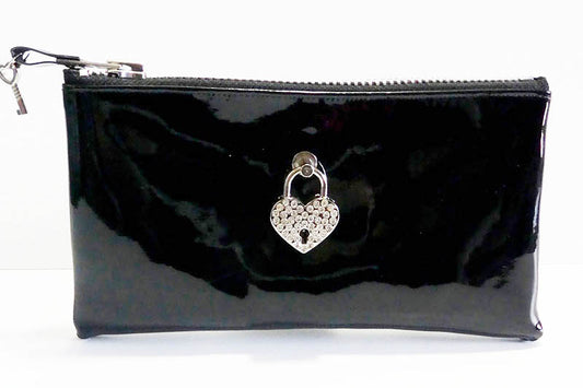 Make up bag w/ padlock in Gloss