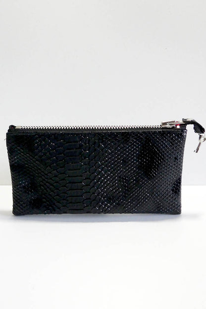 Make up bag w/ padlock in Snake