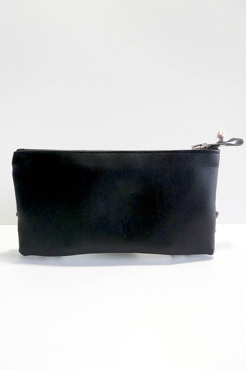 Make up bag w/ spikes in PU Leather