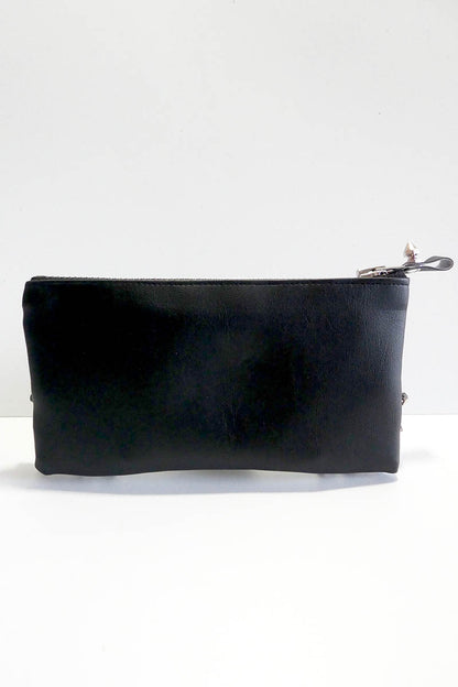 Make up bag w/ spikes in PU Leather