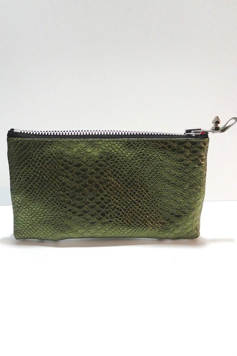 Make up bag w/ spikes in PU Leather
