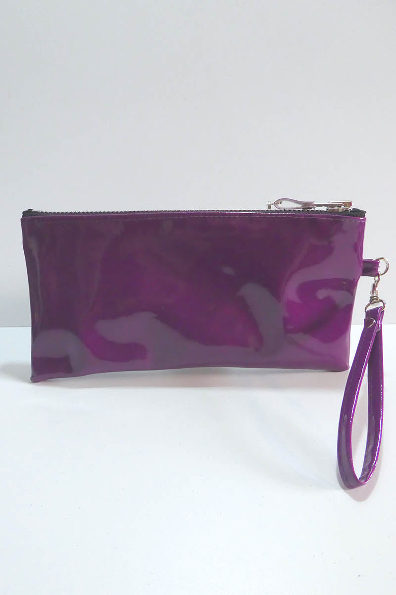 Clutch bag w/ padlock in Gloss