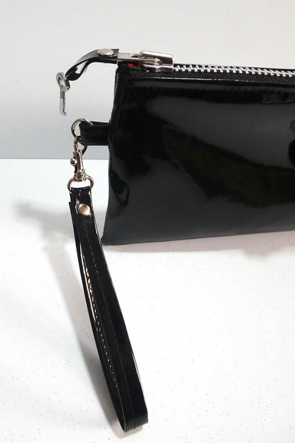 Clutch bag w/ padlock in Gloss