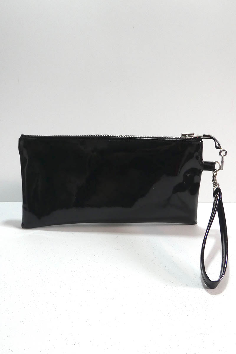 Clutch bag w/ padlock in Gloss