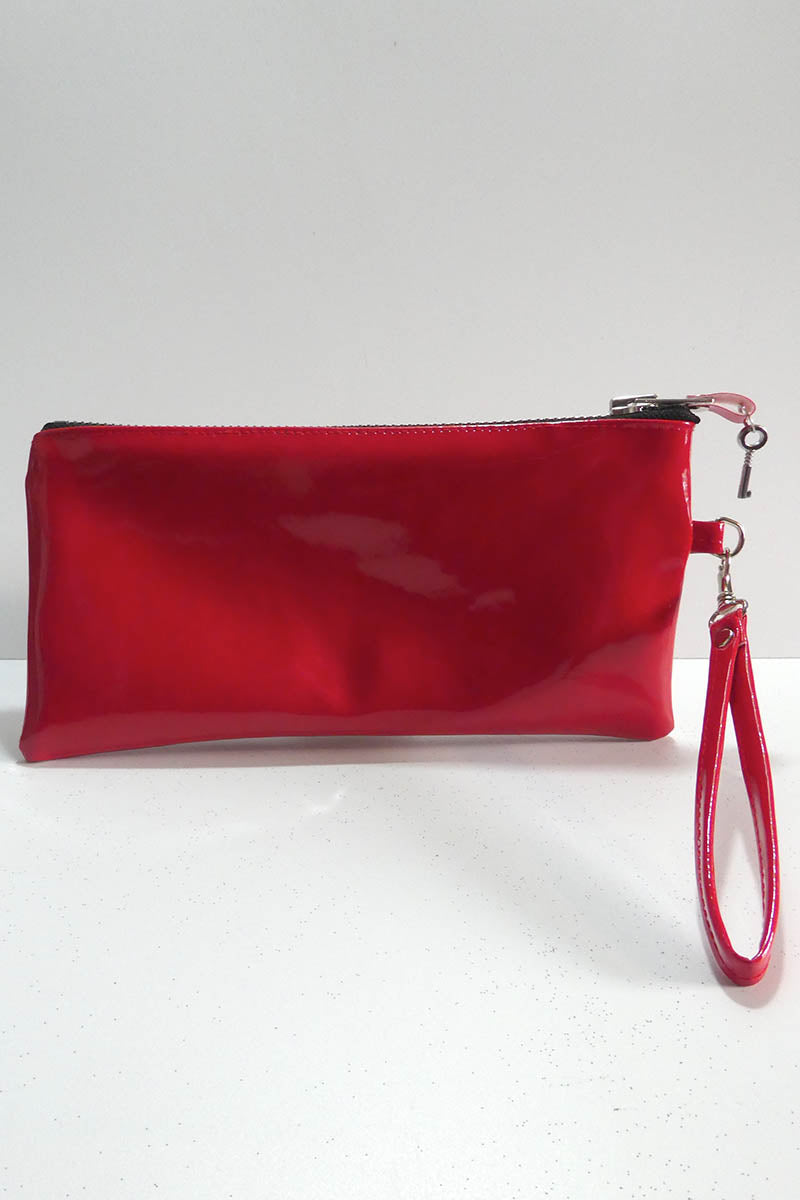 Clutch bag w/ padlock in Gloss