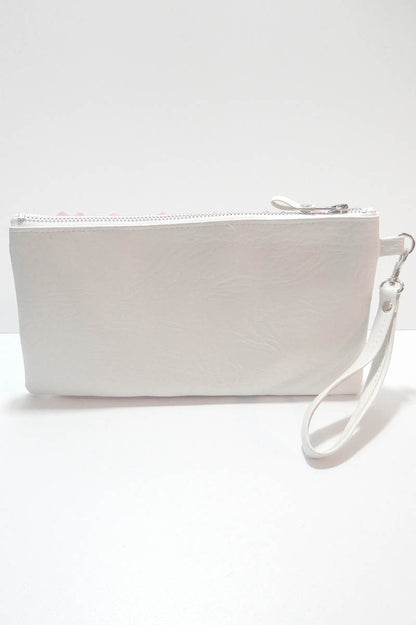 Clutch bag w/ padlock in Leatherette