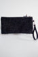 Clutch bag w/ spikes in Glitter