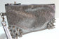 Clutch bag w/ spikes in Glitter