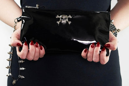 Clutch bag w/ Skull and Crossbones