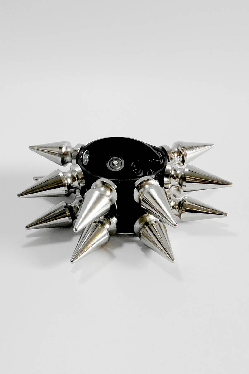 Giant Spikes Cuff in Silver