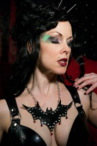 Bat Necklace w/ Rivets