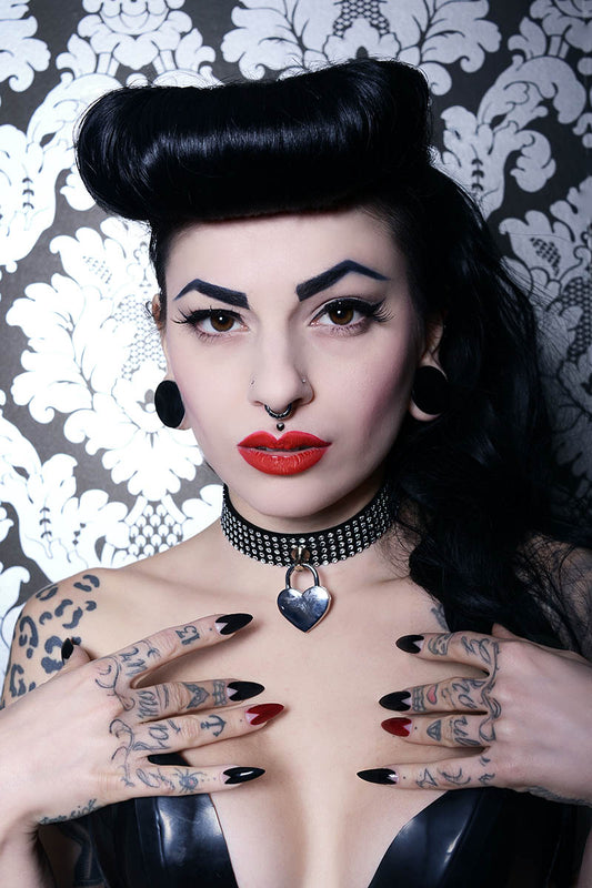 Diamante Choker w/ Padlock