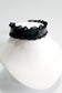 Lace Trimmed Choker with Black Ring