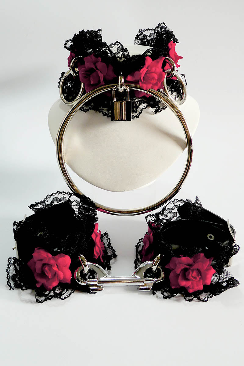 Lace and Roses Handcuffs