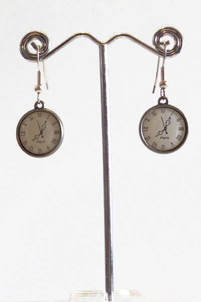 Clock Earrings