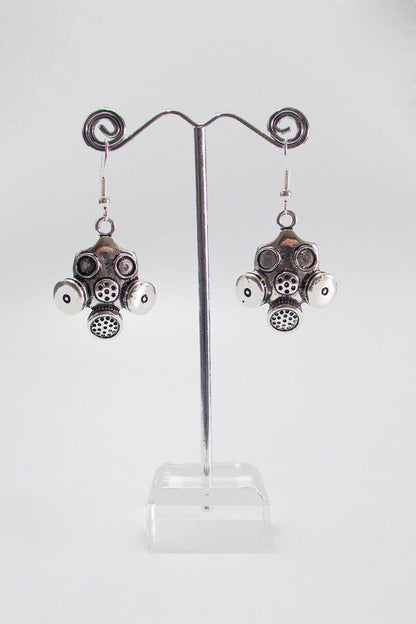 Gas Mask Earrings