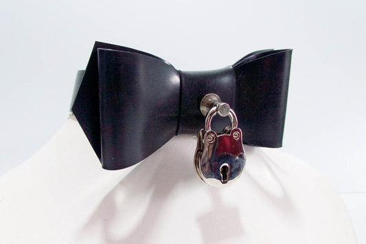 Rubber Bow Tie w/ Padlock
