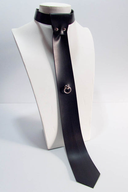 Skinny Tie with Ring
