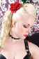 Rubber Choker with Hex Spikes