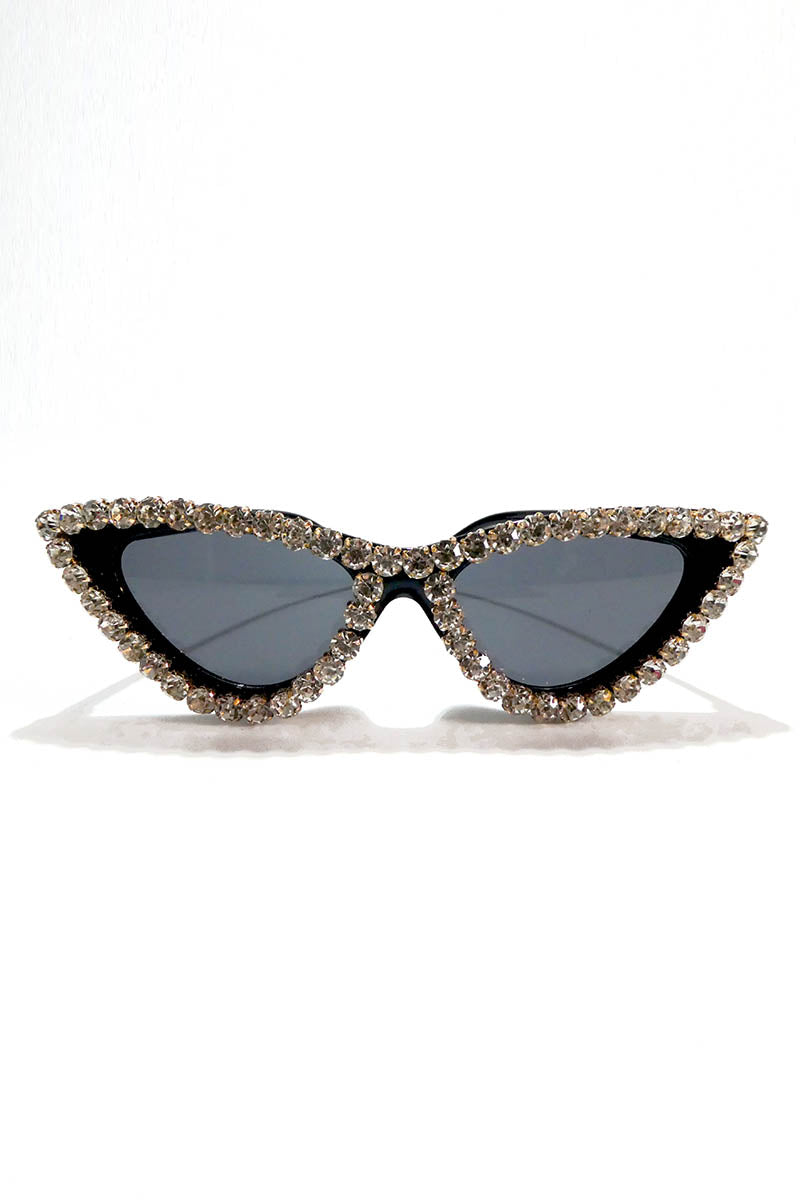 Vintage Crystal Diamond Cat Eye Women Sunglasses - Etsy