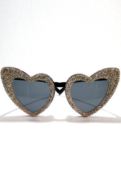 Glitter Heart Sunglasses